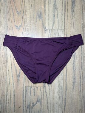 Kona Sol Women’s Burgundy Plum Bikini Bottom Size Large